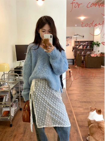 Cvjetna šifon suknja, poliester 95%+, midi duljina, svjež i sladak stil