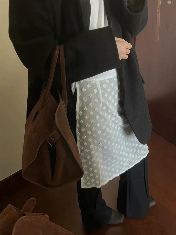 Cvjetna šifon suknja, poliester 95%+, midi duljina, svjež i sladak stil