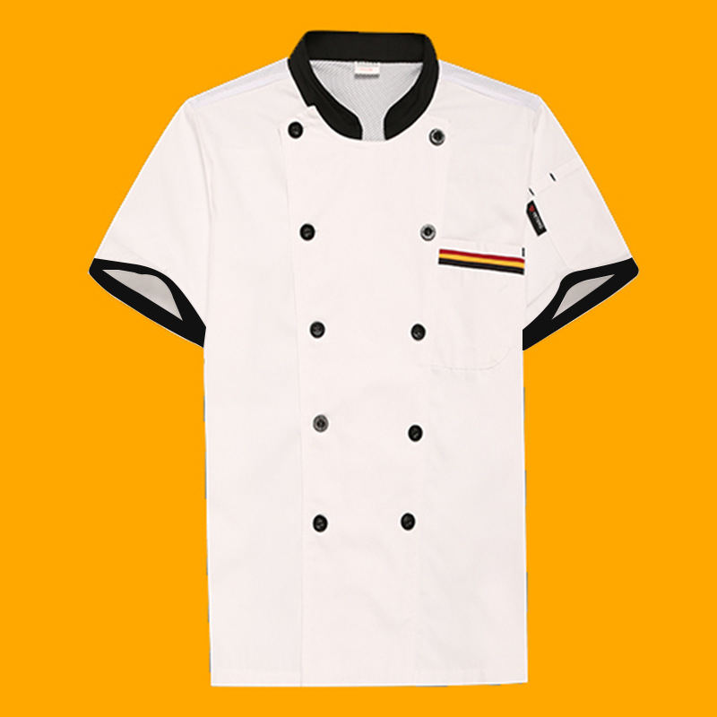 Vyrų šefų chalatas, twill audinys, 100% poliesteris, pamušalas 100% poliesteris, atsparus nešvarumams ir dezinfekcijai, keturi sezonai