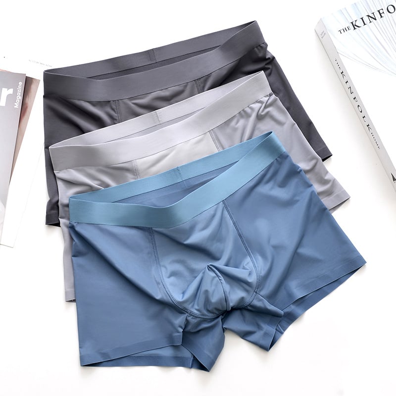 Безшевни мъжки боксерки Ice Silk, 31-40D, подплата чатала Спандекс 85%