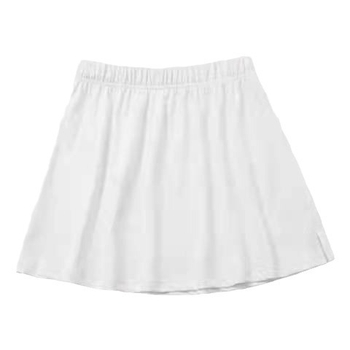 Pamukasta pletena A-linijska midi plisirana suknja, jednobojni uzorak, 95% pamuka ili više, mikroelastičnost