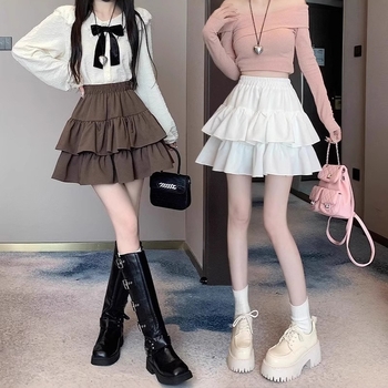 Plus veľkosť A-line plisovaná sukňa, polyester, mikroelastická, leto 2025