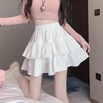 Plus veľkosť A-line plisovaná sukňa, polyester, mikroelastická, leto 2025