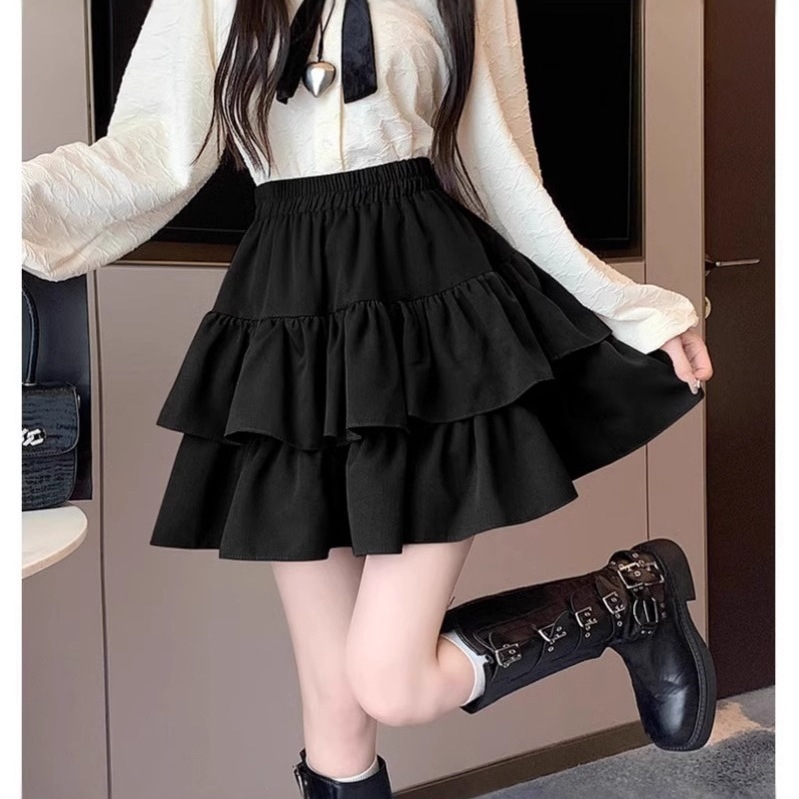 Plus veľkosť A-line plisovaná sukňa, polyester, mikroelastická, leto 2025