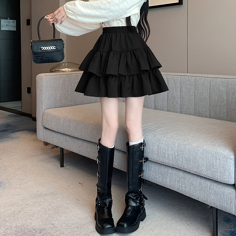 Plus veľkosť A-line plisovaná sukňa, polyester, mikroelastická, leto 2025