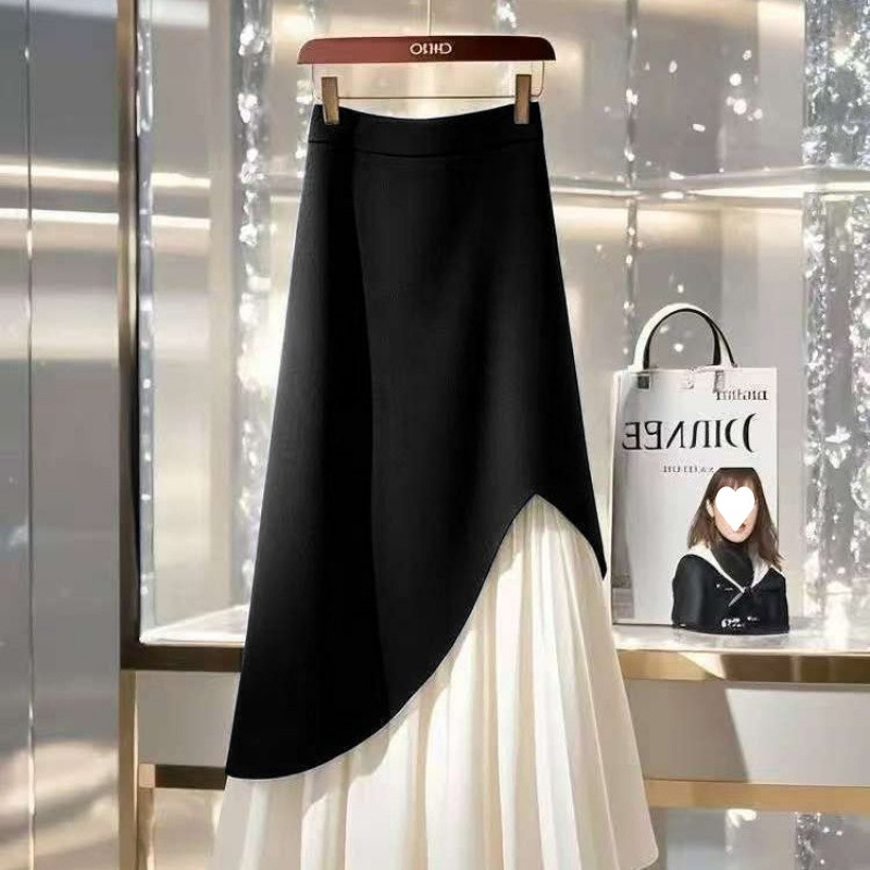 Suknja olovka srednje duljine, akrilna vlakna, 95%+ glavni materijal, uski kroj, gradski stil