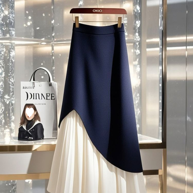 Suknja olovka srednje duljine, akrilna vlakna, 95%+ glavni materijal, uski kroj, gradski stil