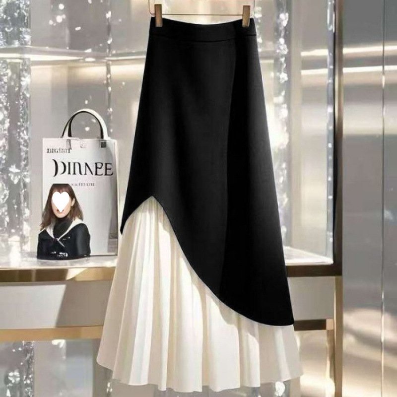 Suknja olovka srednje duljine, akrilna vlakna, 95%+ glavni materijal, uski kroj, gradski stil