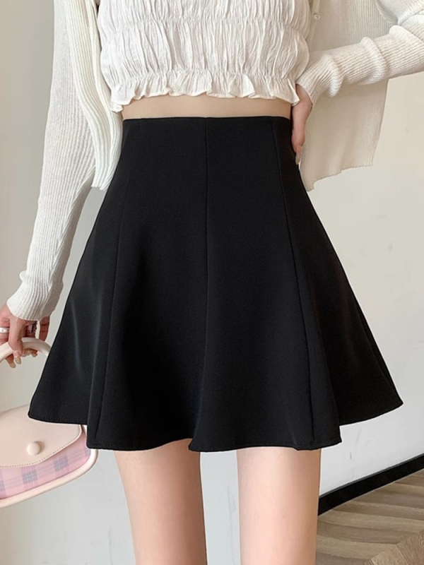 Fustă irregulară, poliester, compoziție principală 95%+, stil coreean, cusută în tehnică colaj