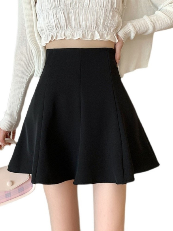 Fustă irregulară, poliester, compoziție principală 95%+, stil coreean, cusută în tehnică colaj