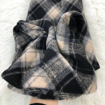 Sukňa A-línie s geometrickým káro vzorom, stredná dĺžka, polyester, mikro pružnosť