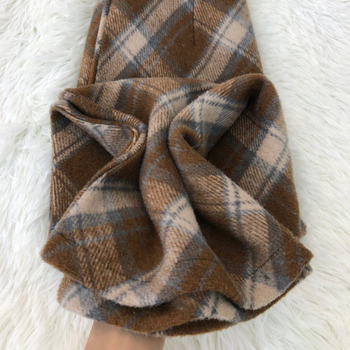 Sukňa A-línie s geometrickým káro vzorom, stredná dĺžka, polyester, mikro pružnosť