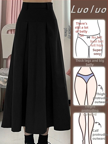 Sukňa A-liniová midi, spandexový materiál, dámsky elegantný štýl, jeseň 2023