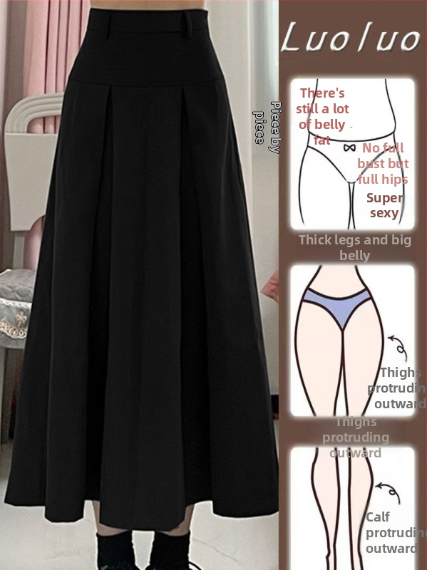 Sukňa A-liniová midi, spandexový materiál, dámsky elegantný štýl, jeseň 2023