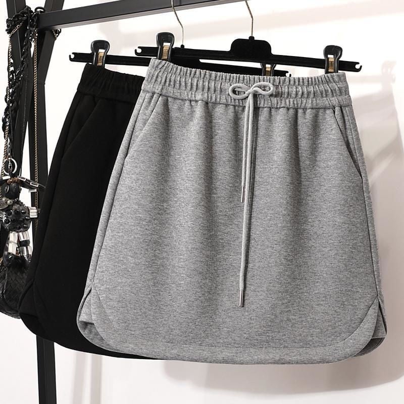 Suknja kratka, visokog struka i dizajn protiv izlaganja — tkanina: Spandex; glavni materijal: PVC; elastičnost: mikroodskok; kroj: uski
