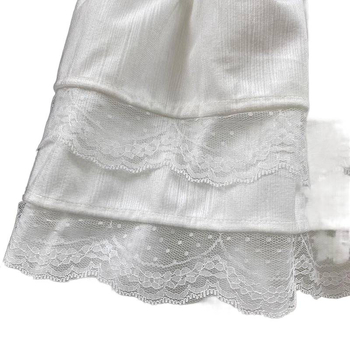 Fustă dantelată tip cake, căptușită, scurtă, primăvara 2025, stil Sora Regală