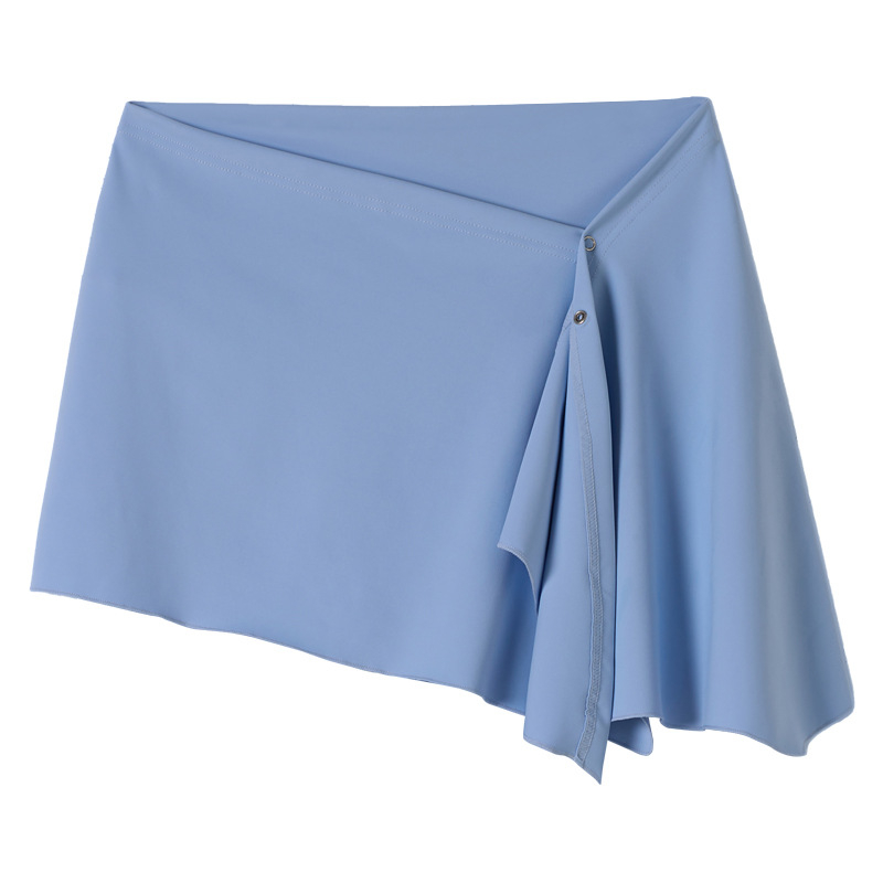 Fustă de acoperire pentru pantaloni de yoga – design dintr-o piesă, amestec nylon-elastan, potrivită pentru toate sezoanele, pentru femei tinere