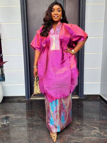 Dvojdielny set: saténový set s potlačou, dlhá sukňa, 3/4 rukávy, 30-50% elastán, jeseň 2025