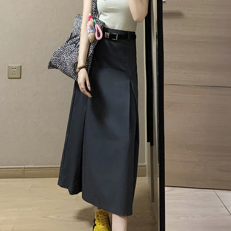 Fustă în linie A din chenille cu elastan, croială tridimensională, Primăvara 2025, stil socialite privat