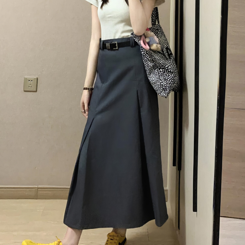 Fustă în linie A din chenille cu elastan, croială tridimensională, Primăvara 2025, stil socialite privat