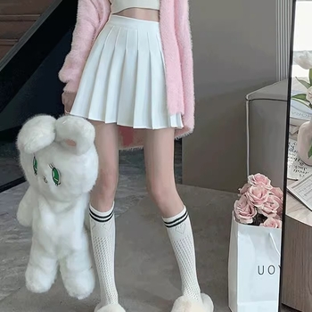 Fustă plisată în formă A cu talie înaltă, colecția toamnă-iarnă 2023, material poliester 90–95%