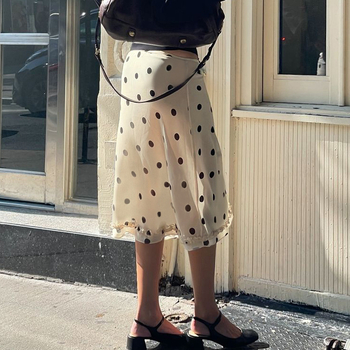 Fustă pentru șolduri cu model de flori rupte, țesătură poliester, compoziție principală 95% și mai mult, lungime medie