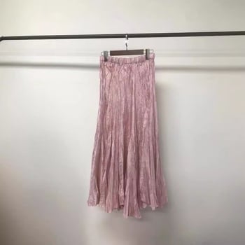 Miyake plisirana suknja kišobran stil, midi duljina, poliester, ljeto 2024