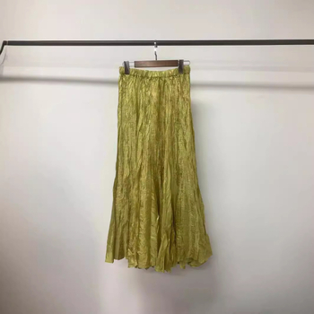 Miyake plisirana suknja kišobran stil, midi duljina, poliester, ljeto 2024