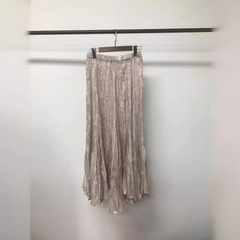 Miyake plisirana suknja kišobran stil, midi duljina, poliester, ljeto 2024