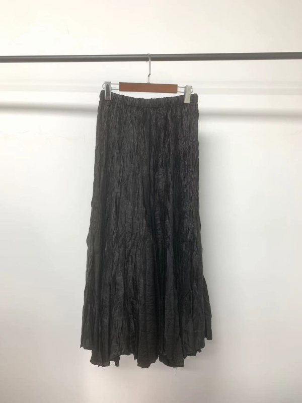 Miyake plisirana suknja kišobran stil, midi duljina, poliester, ljeto 2024