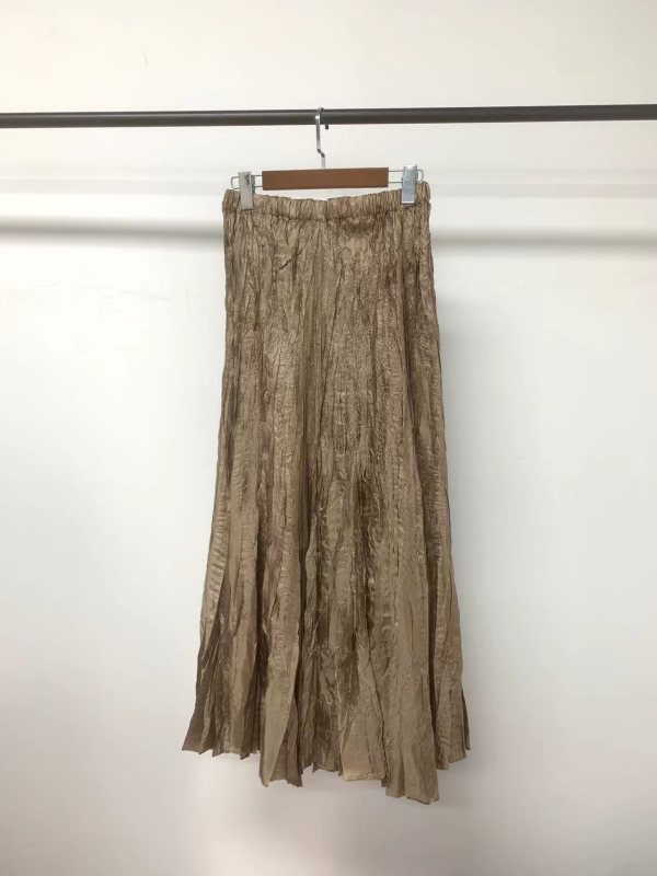 Miyake plisirana suknja kišobran stil, midi duljina, poliester, ljeto 2024