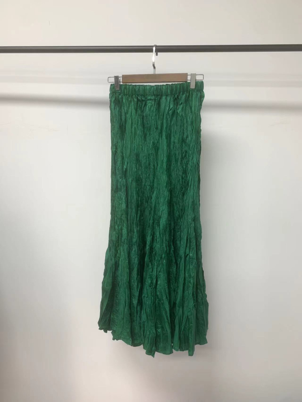 Miyake plisirana suknja kišobran stil, midi duljina, poliester, ljeto 2024