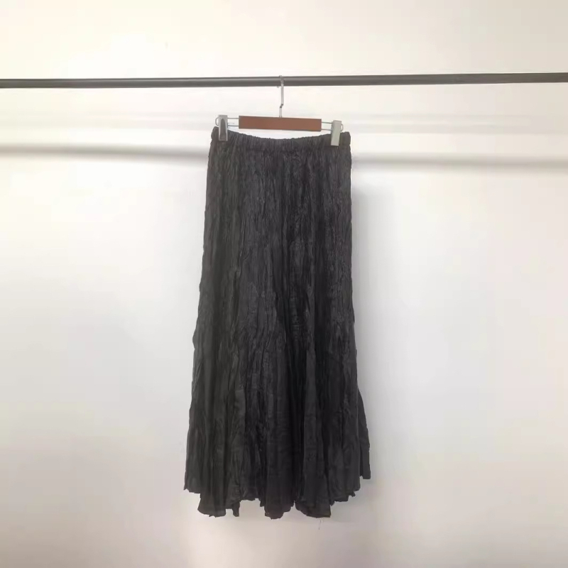 Miyake plisirana suknja kišobran stil, midi duljina, poliester, ljeto 2024