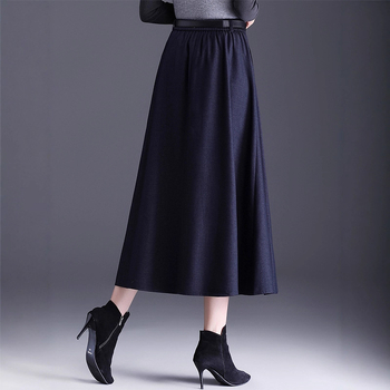 Ženska plisirana midi suknja, tkanina od pamuk‑umiješano s manje od 30% poliestera, mikroelastičnost, zimsko izdanje 2025