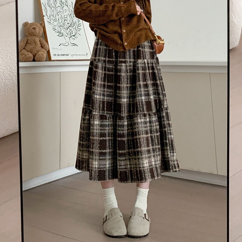 Suknja s mrežastim uzorkom od ovčje vune, mercerisano mrežasto tkivo, mikroelastičnost