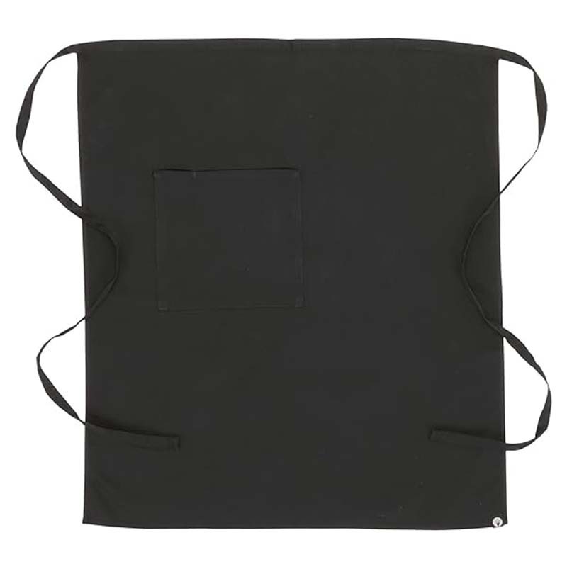 Șorț de bucătar fără mâneci, rezistent la murdărie, material poliester/poliester-bumbac, stil modern minimalist, pentru catering, jumătate de lungime