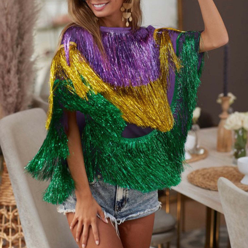 Пелерина-горнище за сценично изпълнение, 3D ефект, метална телена тъкан със 30–50% полиестер, версия: пелерина, дължина: късо