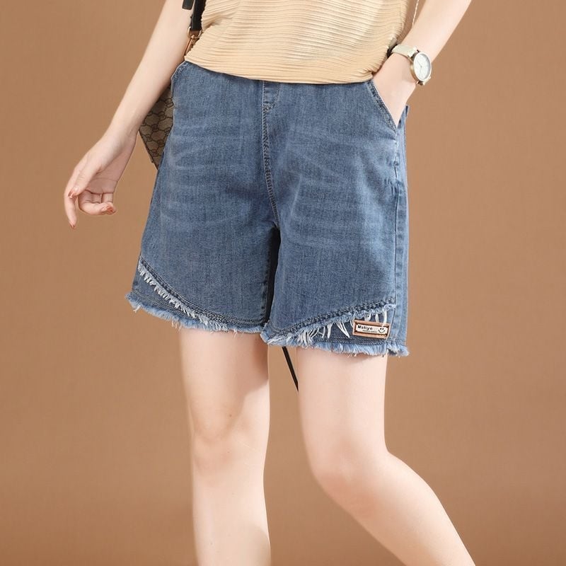 Fustă denim în A-line, midi, cu nasturi, microelastică, stil european