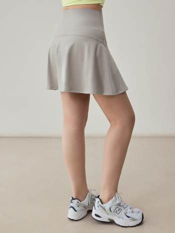Fustă sport pentru femei, talie înaltă, pentru alergare, tenis și yoga – fustă-skort cu șorturi integrate
