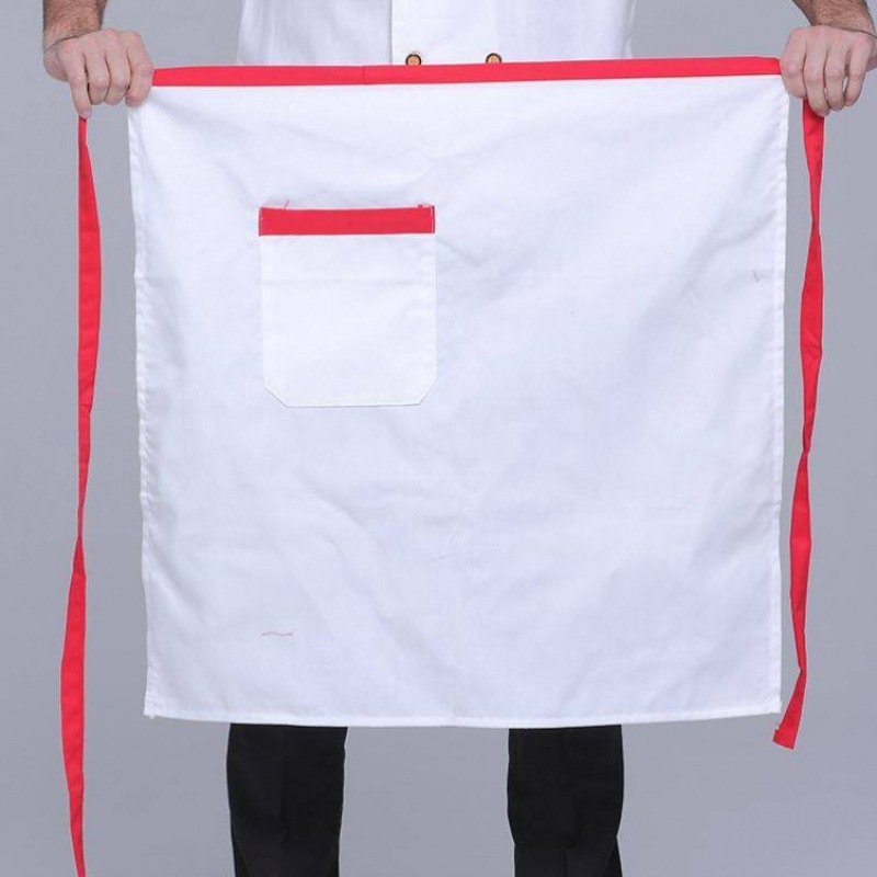 Унисекс готварска престилка с връзка за врата, полудълга, дишащ полиестер