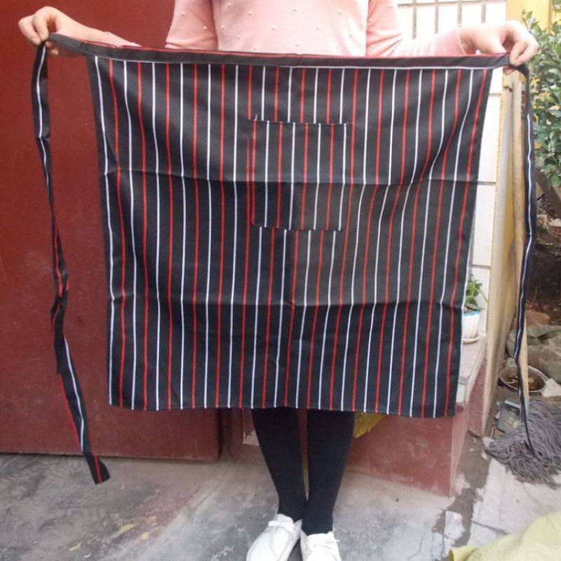 Унисекс готварска престилка с връзка за врата, полудълга, дишащ полиестер