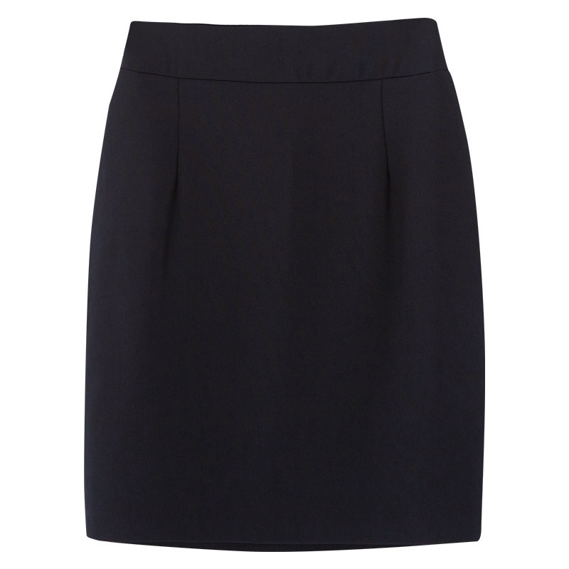 OL irodai szoknya, egyszínű, szövött anyag, poliészter, koreai stílus