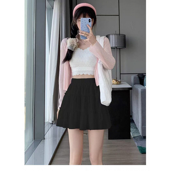 Női A-vonalú magas derekú midi szoknya, street-hipster stílus, nyár 2025, anyagösszetétel 95%+.