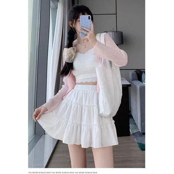 Női A-vonalú magas derekú midi szoknya, street-hipster stílus, nyár 2025, anyagösszetétel 95%+.