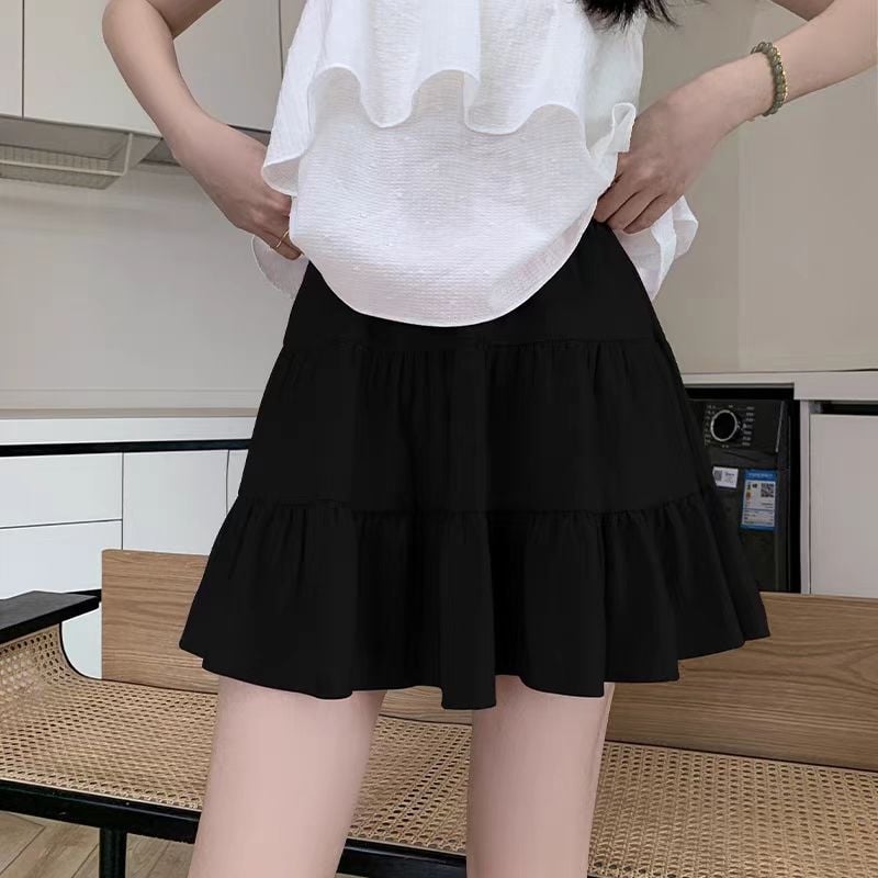 Női A-vonalú magas derekú midi szoknya, street-hipster stílus, nyár 2025, anyagösszetétel 95%+.