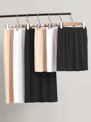 Milk Silk ravna suknja, 90-95% poliester, srednja duljina, visoka elastičnost