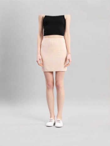 Milk Silk ravna suknja, 90-95% poliester, srednja duljina, visoka elastičnost