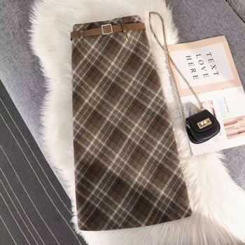 Jednobojna mini suknja s visokim strukom i širim krojem, pamukova smjesa sa spandexom