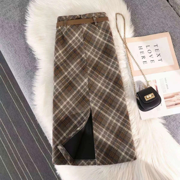 Jednobojna mini suknja s visokim strukom i širim krojem, pamukova smjesa sa spandexom