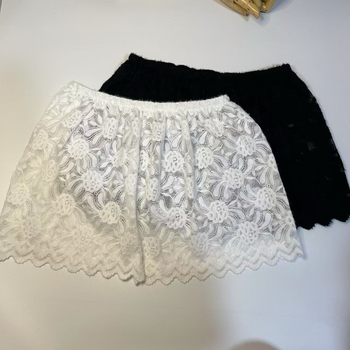 A-vonalú rövid szoknya akrilból, elasztánnal (<30%), magas rugalmasság, fő anyag 90-95%